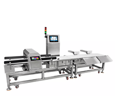 Máy dò kim loại băng tải kiêm cân kiểm tra trọng lượng CQ-XP210-910K