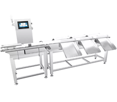 Máy phân loại có chức năng loại bỏ sản phẩm lỗi, máy phân loại theo trọng lượng tùy chỉnh.