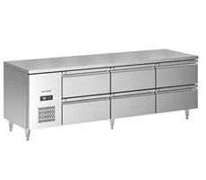 Bàn mát inox 6 ngăn kéo Klaus KDC-2.1-3N