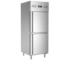 Tủ đông đứng hai cánh inox Klaus KUF-2HD
