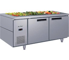 Bàn salad 2 cánh inox Klaus C-PFS-2SD
