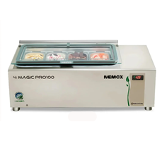 Tủ Trưng Bày Kem Gelato Để Bàn Nemox 4 Magic Pro 100 I-Green