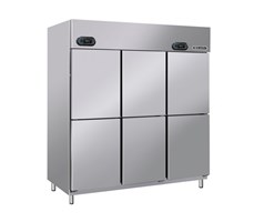 Tủ Đông 6 Cánh Inox Berjaya BS 6DUF/Z 