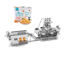 Dây chuyền làm bỏng ngô tự động và phủ bỏng ngô tự động theo mẻ