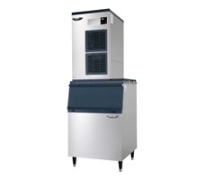 Máy làm đá bán nguyệt Lassele LMI-650A + Thùng đá LB-500S