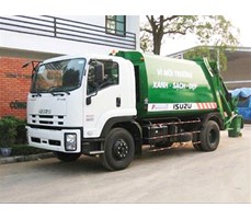 Xe cuốn ép rác 14 khối Isuzu