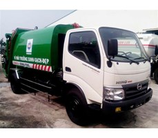 Xe ép chở rác Hino 6 khối