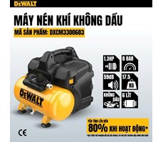 Máy nén khí không dầu 6l Dewalt DXCM3300683
