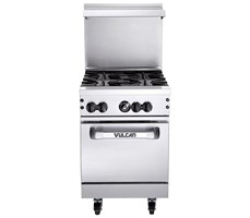 Lò nướng gas bằng thép không gỉ, rộng 24 inch, 4 bếp 24S-4B 