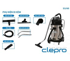 Máy hút bụi khô và ướt Clepro S3/60