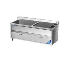 Máy rửa rau củ khử khuẩn 2 bồn 1.8m CHINENG CN-YSJK-QXS350