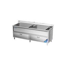 Máy rửa rau củ khử khuẩn 2 bồn 2m CHINENG CN-YSJK-QXS2020