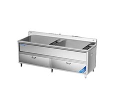 Máy rửa rau củ khử khuẩn 2 bồn 2.44m CHINENG CN-YSJK-QXS2440