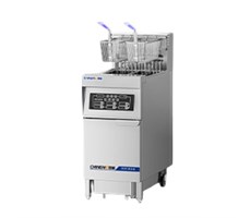 Bếp chiên nhúng 2 giỏ 2 ngăn dầu có lọc dầu CHINENG CN-YDE-IDZL-18/380-2BT-TST
