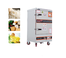 Tủ nấu cơm 10 khay dùng gas OKASU NS-THVNG10K304 