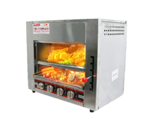 Lò nướng Salamander 4 họng gas OKASU NS-LN4G 