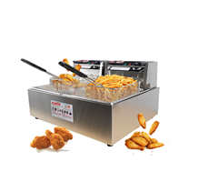 Bếp chiên nhúng đôi OKASU EF82  