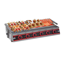 Bếp nướng gas không khói 6 họng ngắn OKASU NS-BNHN6N 
