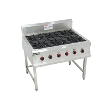Bếp Âu 6 họng đánh lửa tự động Manito BA-6H/201/01