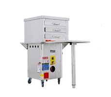 Máy tráng bánh cuốn bằng khay gas OKASU MTBC-BK/KV/40x45CM/G