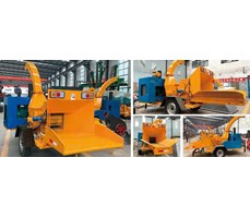 Máy băm nghiền cành cây sân vườn cỡ lớn di động HY-6145