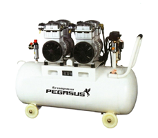 Máy nén khí giảm âm Pegasus TM-OF750x2-70L