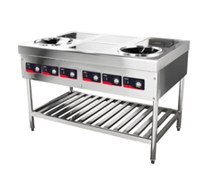 Bếp điện từ thương mại 4 vùng 2 đầu đốt LT-B300VI-B105