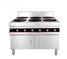 Bếp từ 6 bếp công nghiệp chịu tải nặng Lestov LT-B300VI-B135