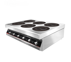 Bếp từ thương mại để bàn 6 bếp Lestov LT-TBZ300VI-B135