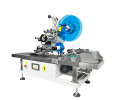Máy dán nhãn tự động bề mặt phẳng cho bao bì hộp giấy, túi và bao bì dạng để bàn W-ST-520-f d