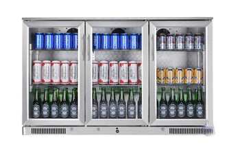 Tủ mát quầy bar mini 3 cánh kính OKASU SC-338FS