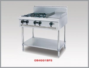 BẾP ÂU 4 HỌNG CÓ RÁN PHẲNG OB4 GG1B FS