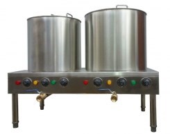 Nồi nấu phở điện sử dụng núm vặn điều chỉnh nhiệt độ