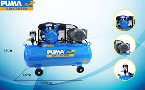 Máy nén khí Puma 1/2HP cho tiệm rửa xe 1 người làm PMV1/2