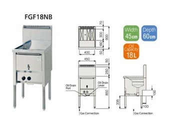 Bếp chiên FUJIMARK FGF18NB