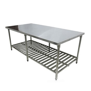 Bàn chặt inox 1400×800 mm. Có lót gỗ