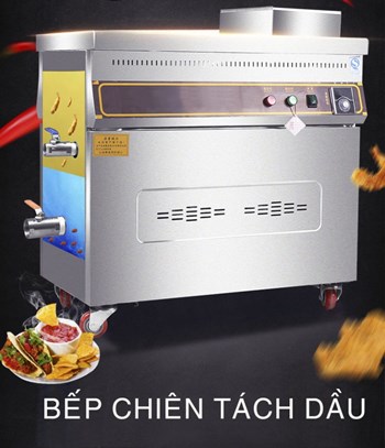 Bếp chiên tách dầu 100L dùng gas OKASU KS-BCTD-B100L