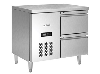Bàn mát inox 2 ngăn kéo Klaus KDC-1.1-1N