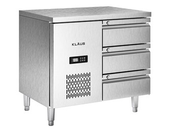 Bàn mát inox 3 ngăn kéo Klaus KDC-1.1-1W