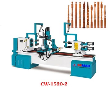 Máy tiện gỗ cnc 2 trục tự động CW-1520-2