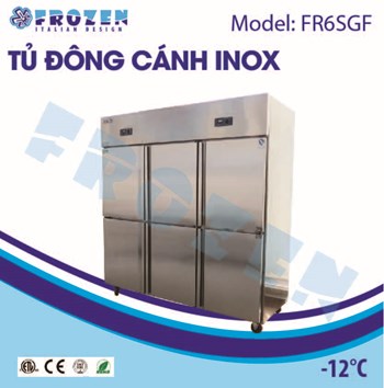 Tủ đông 3 cánh inox Frozen FR6SGF