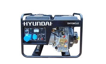 Máy phát điện chạy dầu 2.7Kva – 3Kva Hyundai DHY36CLE – Máy trần, đề điện