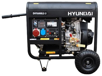 Máy phát điện chạy dầu 6.3KVA – 7.3KVA Hyundai DHY6000LE-3