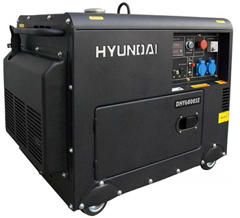Máy phát điện 5KW – 5.5KW diesel Hyundai DHY6000SE – Vỏ chống ồn, đề nổ