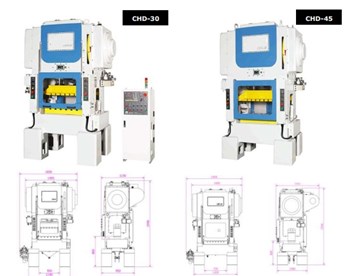 Máy đột dập tốc độ cao với giàn quay đôi CHD-45