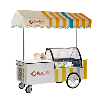 Xe đẩy tủ trưng bày kem Easybest GELATO CART 10