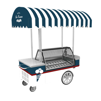 Xe đẩy tủ trưng bày kem Easybest ICE CART 12