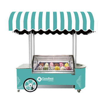 Xe đẩy tủ trưng bày kem Easybest ICE CART sunny12