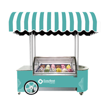 Xe đẩy di động bán kem Easybest Ice Cart Sunny 12 