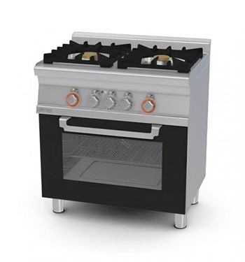 Bếp âu 2 họng kết hợp lò nướng điện (cửa kính) Lotus CFM2-68GEM